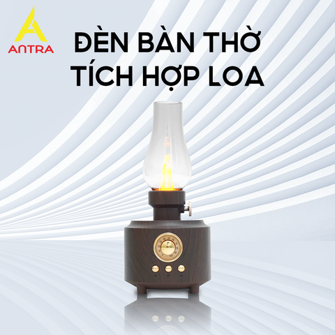  Đèn Bàn Thờ Tích Hợp Loa, Thiết Kế Cổ Điển, Sang Trọng, Phù Hợp Với Bàn Gia Tiên, Thần Tài, Chất Liệu Gỗ Cao Cấp 