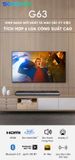  Loa SoundBar G63 Để Bàn 10 Loa Công Suất Lớn, Kết Nối Bluetooth 5.0, Điều Khiển Từ Xa, Đè Led Rực Rỡ, BH 12 Tháng 