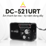  Đài Radio bắt sóng khỏe, nghe nhạc MP3,  pin khô xuất xứ INDONESIA tặng kèm USB 200 bài hát WAXIBA 521URT 