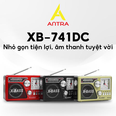  Đài Radio 741URT Xuất Xứ INDONESIA kèm tiện ích đồng hồ, nghe đài nét căng, âm thanh chân thực, sống động 