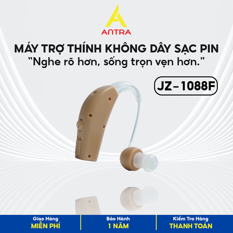  Máy Trợ Thính, Tai Nghe Trợ Thính Cao Cấp TJZJY 1088F Không Dây Sạc Điện Cho Người Già, BH 12 Tháng 