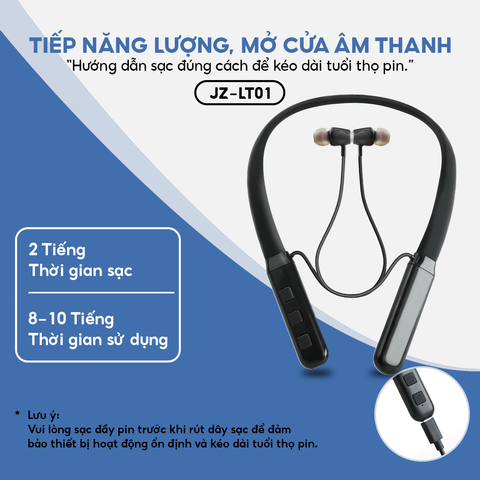  Máy Trợ Thính Có Dây Kết Nối Bluetooth TJZJY-LT01 Cao Cấp Nghe Rõ, Kết Nối Dễ Dàng BH 12 Tháng 