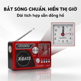 Đài Radio 741URT Xuất Xứ INDONESIA kèm tiện ích đồng hồ, nghe đài nét căng, âm thanh chân thực, sống động 