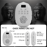  Máy Nghe Nhạc Phật  Pháp Lá Bồ  Đề - Tích Hợp Sẵn 60 Bài Tụng Kinh - Kèm Vòng Đeo Cổ, Dây Sạc 