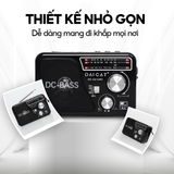  Đài Radio bắt sóng khỏe, nghe nhạc MP3,  pin khô xuất xứ INDONESIA tặng kèm USB 200 bài hát WAXIBA 521URT 