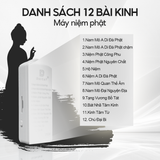  Máy Tụng Kinh Địa Tạng Đeo Cổ Có Sẵn 12 Bài Kinh Phổ Biến, Có Khe Cắm Thẻ Nhớ, Bảo  12 Tháng 