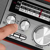 Đài Radio chất liệu gỗ bắt sóng khỏe, điều khiển từ xa, nghe nhạc Bluetooth, USB, điện 220V NNS 8093BT 
