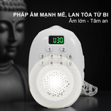  Máy Nghe Nhạc Phật  Pháp Lá Bồ  Đề - Tích Hợp Sẵn 60 Bài Tụng Kinh - Kèm Vòng Đeo Cổ, Dây Sạc 