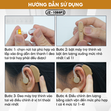  Máy Trợ Thính TJZJY 1088F2 Chính Hãng Cao Cấp, 4 Mức Độ Âm Thanh Rõ Ràng, Êm Tai BH 12 Tháng 