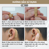  Máy Trợ Thính, Tai Nghe Trợ Thính Cao Cấp TJZJY 1088F Không Dây Sạc Điện Cho Người Già, BH 12 Tháng 