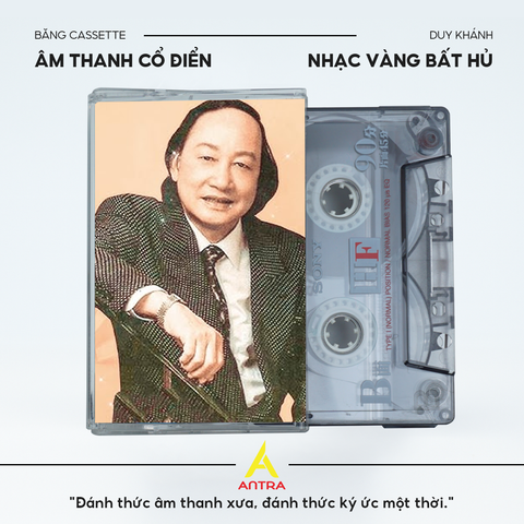  Băng Cassette Cổ 90p - Băng  Nhạc Ca Sĩ Duy Khánh, Tiếng Hát Nhạc Vàng Cổ Điển (Thâu Nhạc Theo Yêu Cầu) 