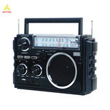  Radio FP-722S thế hệ mới nhiều chức năng, 2 ăng ten, 2 tấm pin năng lượng mặt trời 