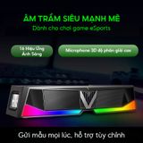  Loa Soundbar - Loa Máy Tính V5, Thiết Kế Tinh Tế, Đa Dạng Chức Năng, Âm Thanh Sống Động, Êm Tai, Hiệu Ứng Ánh Sáng Đẹp 