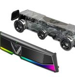  Loa Soundbar - Loa Máy Tính V5, Thiết Kế Tinh Tế, Đa Dạng Chức Năng, Âm Thanh Sống Động, Êm Tai, Hiệu Ứng Ánh Sáng Đẹp 