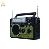  Radio FP-722S thế hệ mới nhiều chức năng, 2 ăng ten, 2 tấm pin năng lượng mặt trời 