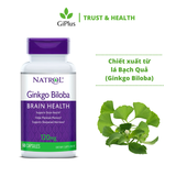  Viên Uống Bổ Não, Tăng Tuần Hoàn Máu Não, Cải Thiện Trí Nhớ Natrol Ginkgo Biloba Brain Health 120mg (60 viên/lọ) 