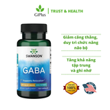  Viên Uống Swanson GABA Support Relaxation 500mg Cải Thiện Chức Năng Não Bộ, Ngăn ngừa Trầm Cảm (100 viên/lọ) 