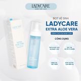  Dung Dịch Vệ Sinh Phụ Nữ Dạng Bọt Ladycare Extra Aloe Vera Da Nhạy Cảm, Làm Sạch, Duy Trì pH 190ml 