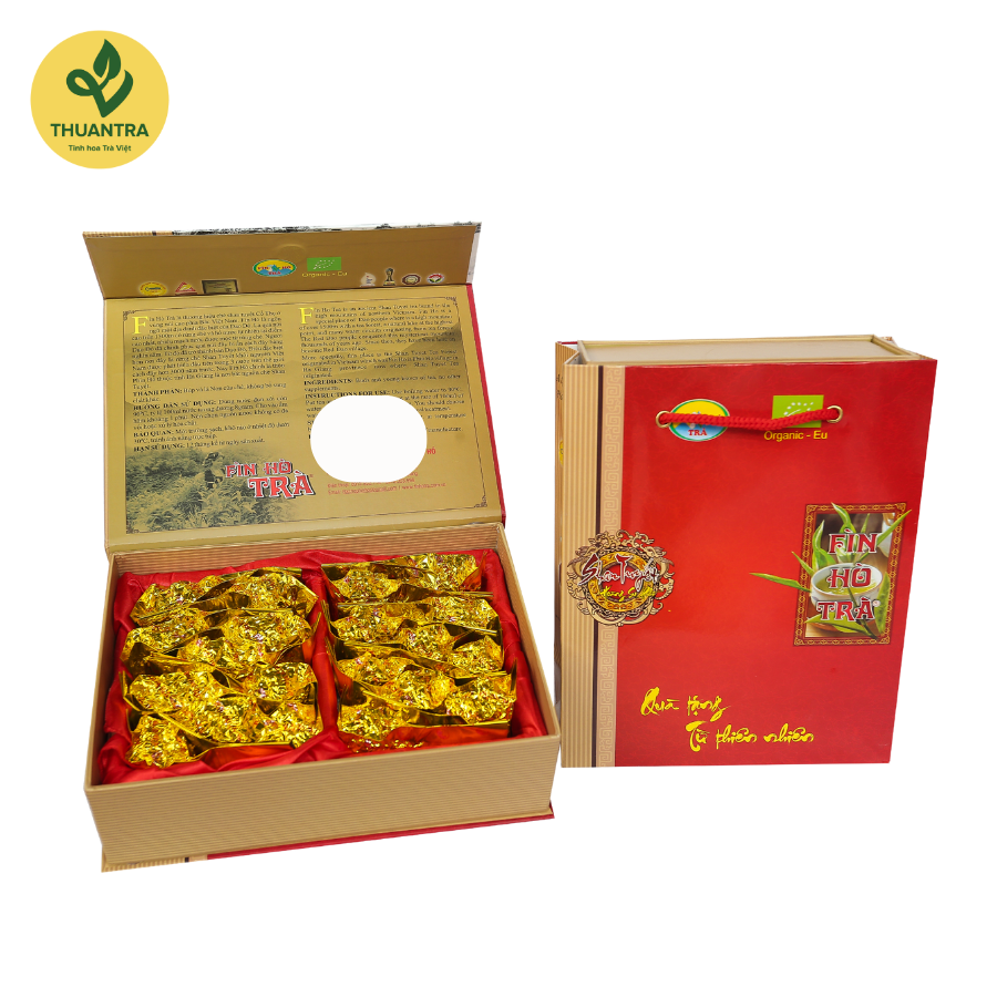  Trà xanh hộp 200G hút chân không 20 gói nhỏ - Thuận Trà Tân Cương 