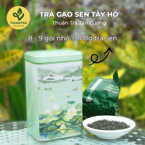  Trà Gạo Sen Bách Diệp Tây Hồ - Thuận Trà Thái Nguyên - Trà Thái Nguyên chuẩn VietGap, OCOP 4 Sao 
