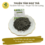  Thuận Tâm Ngự Trà - Set quà biếu vân gỗ cao cấp - Trà đinh tiến vua 500Gr 