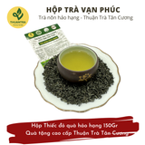  Hộp trà Vạn Phúc - Hộp Thiếc đỏ quà hảo hạng 150Gr  - Quà tặng cao cấp Thuận Trà Tân Cương 