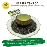  Hộp trà Vạn Lộc - Hộp trà nõn tôm thượng hạng 150Gr - Quà tặng cao cấp Thuận Trà Tân Cương 