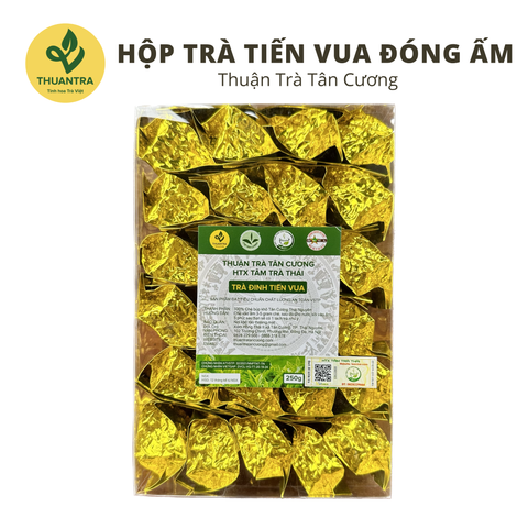 Trà Tiến Vua đóng ấm 25 gói - Thuận Trà Tân Cương - Trà Thái Nguyên cao cấp Chuẩn VietGap, OCOP 4 * 