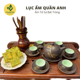  Bộ ấm chén trà Lục Ẩm Quần Anh - Ấm chén Tử Sa Bát Tràng cao cấp - Thuận Trà Tân Cương 