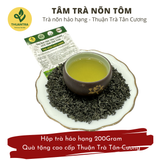  Tâm trà Nõn Tôm - Hộp trà nõn hảo hạng 200Gr - Quà tặng cao cấp Thuận Trà Tân Cương 