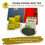  Thuận Phong Ngự Trà - Hộp gỗ quà biếu Thuận Buồm xuôi gió - Trà đinh Tiến Vua 150Gr 