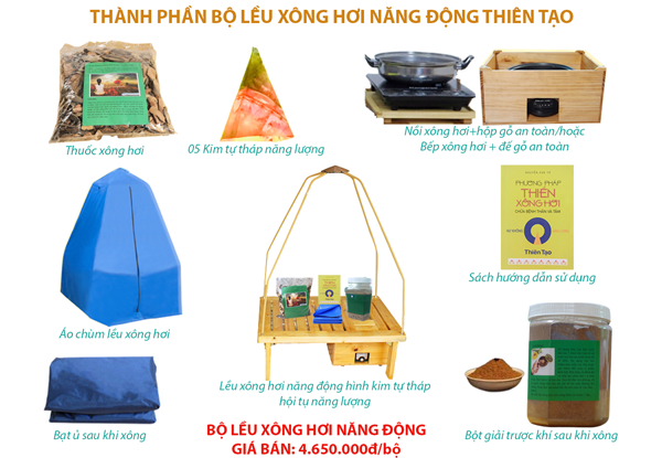  Lều Xông Hơi Kim Tự Tháp năng động 