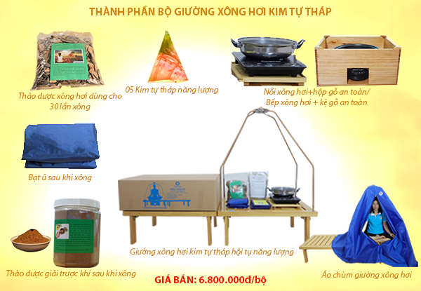  Bộ Giường Xông Hơi Kim Tự Tháp 