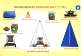  Xông hơi kim tự tháp thiên tạo – giải pháp thông minh 2 trong 1 