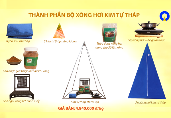 Xông hơi kim tự tháp thiên tạo – giải pháp thông minh 2 trong 1 