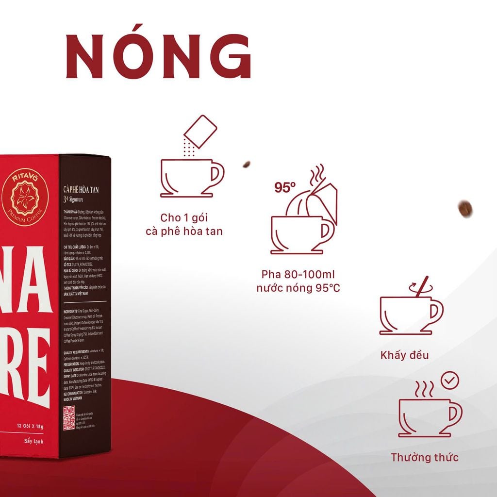 Cafe hòa tan 3 in 1 SIGNATURE - 216g