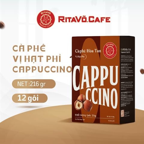 Cà phê hòa tan CAPPUCCINO HAZELNUT - 216g