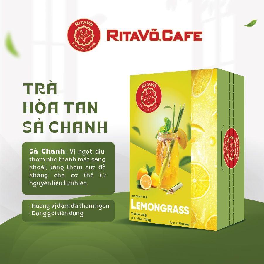 Trà hòa tan SẢ CHANH - 216g