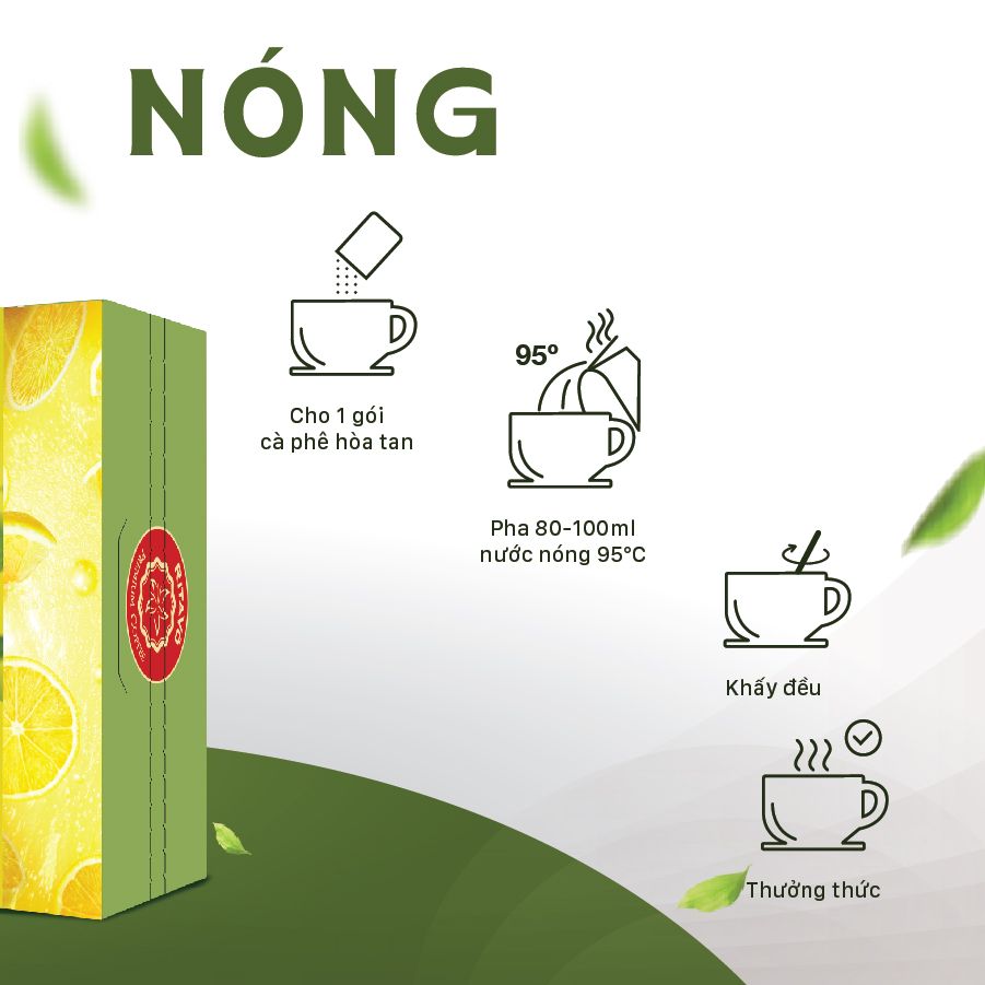 Trà hòa tan SẢ CHANH - 216g