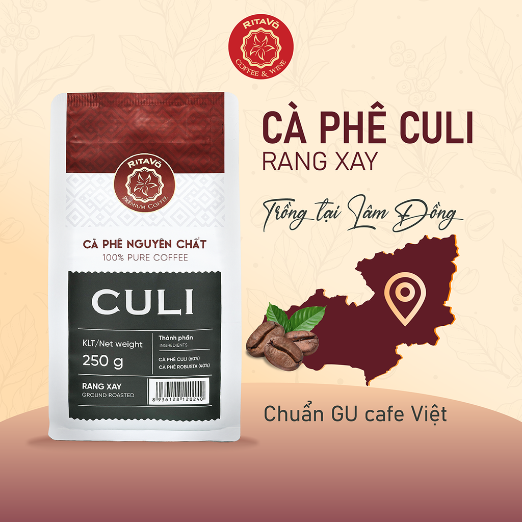 Cà Phê Rang Xay Nguyên Chất - Dòng Culi (250g)
