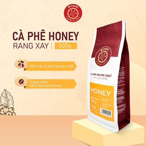 Cà Phê Rang Xay Nguyên Chất - Dòng Honey (500g)