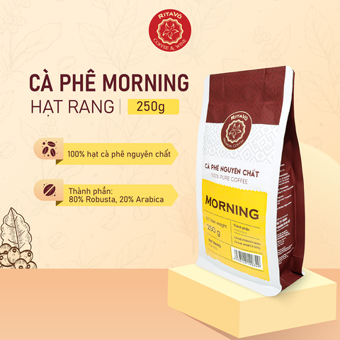 Cà phê nguyên chất hạt rang MORNING – 250g