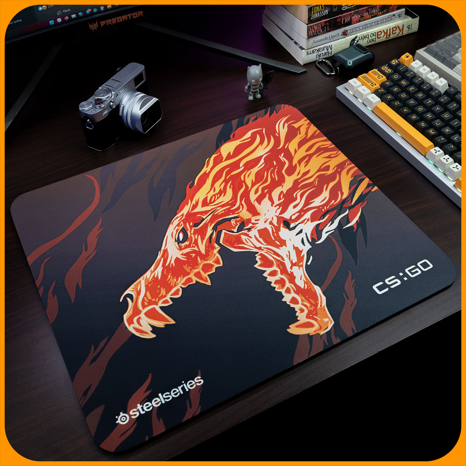 Lót Chuột Chuyên Game FPS, Mouse Pad bề mặt SPEED 450x400x6 mm Gearhack