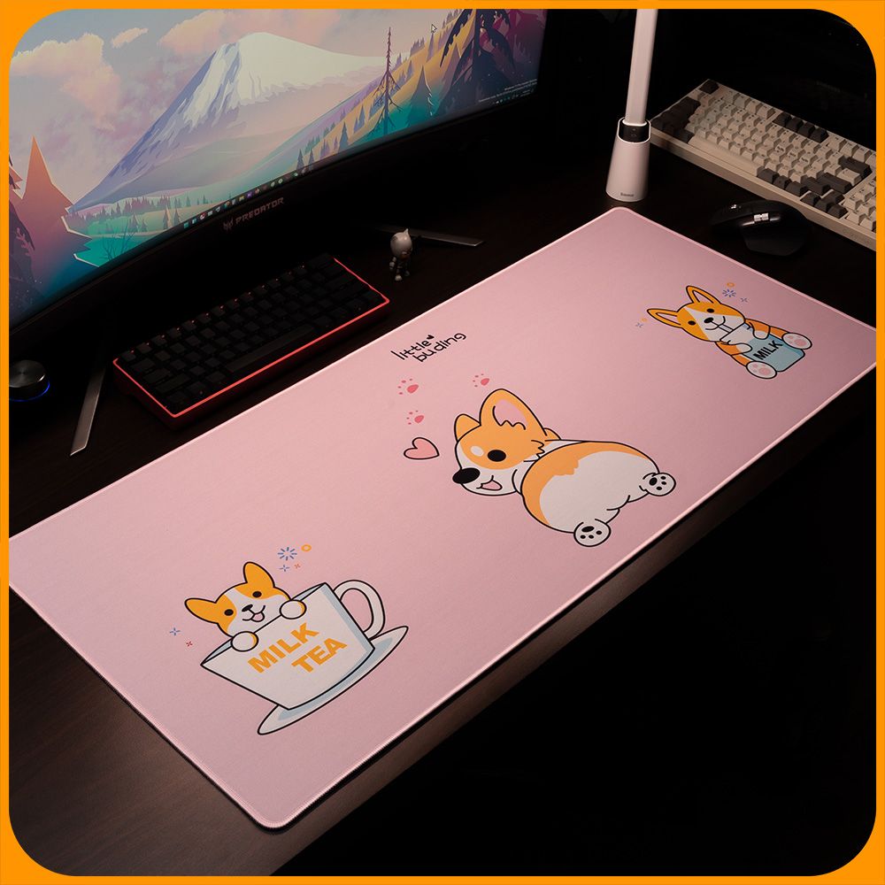  Mouse Pad, Miếng Lót Chuột Cỡ Lớn, Bàn Di Chuột Cute Dễ Thương 900x400/800x300 độ dày 3 mm 