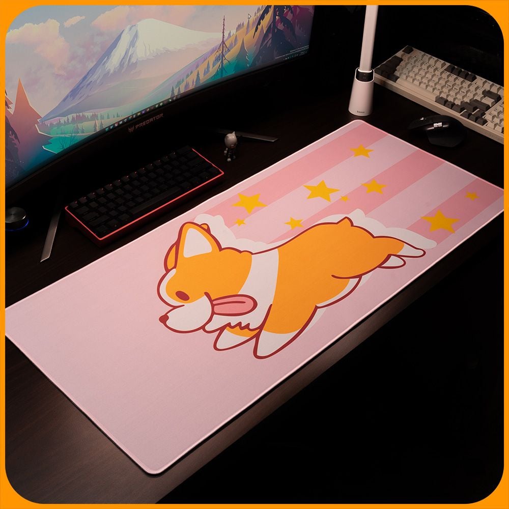  Mouse Pad, Miếng Lót Chuột Cỡ Lớn, Bàn Di Chuột Cute Dễ Thương 900x400/800x300 độ dày 3 mm 