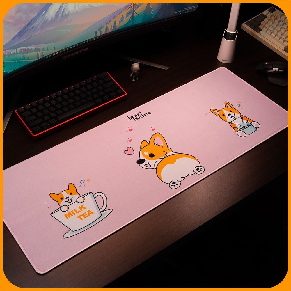  Mouse Pad, Miếng Lót Chuột Cỡ Lớn, Bàn Di Chuột Cute Dễ Thương 900x400/800x300 độ dày 3 mm 