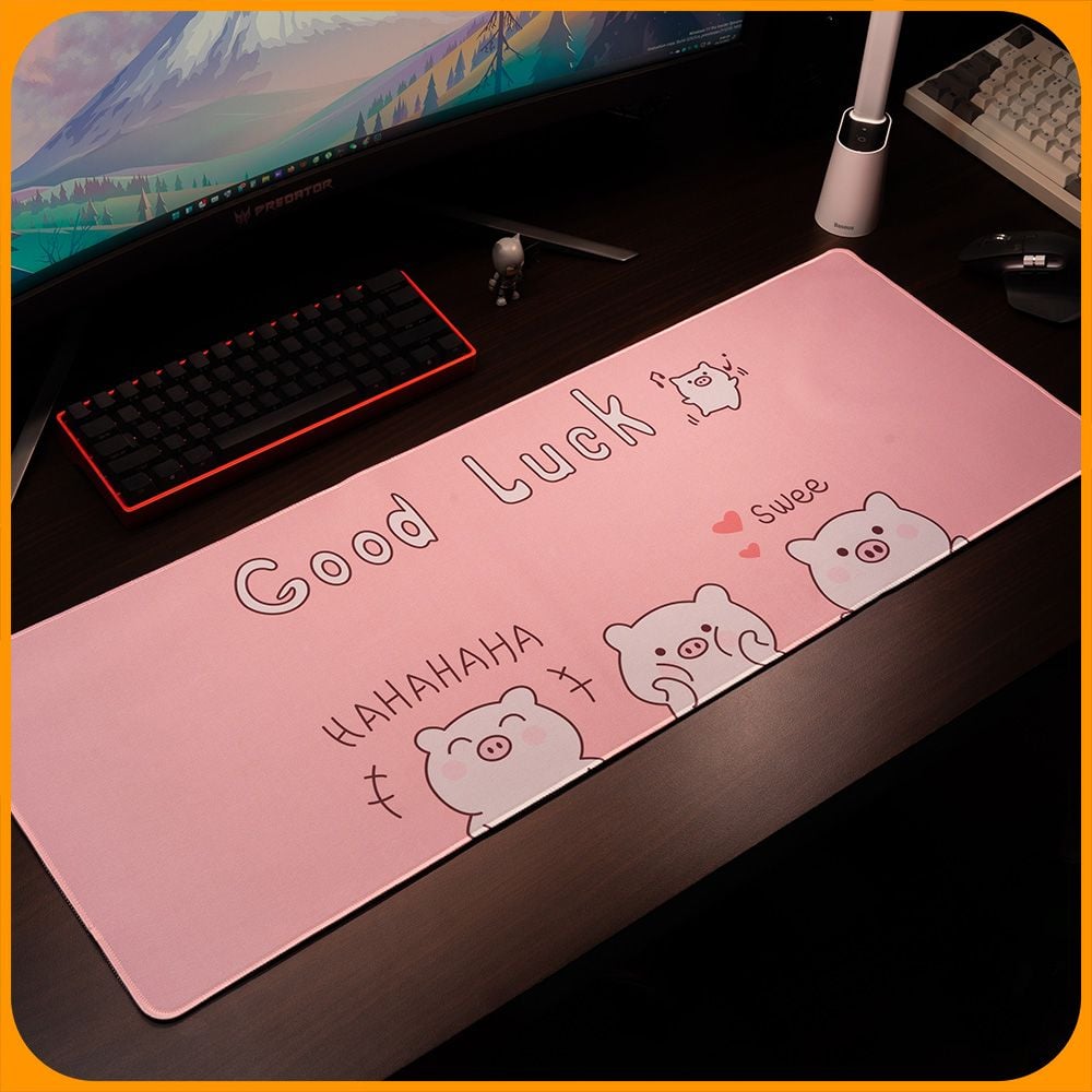  Mouse Pad, Miếng Lót Chuột Cỡ Lớn, Bàn Di Chuột Cute Dễ Thương 900x400/800x300 độ dày 3 mm 