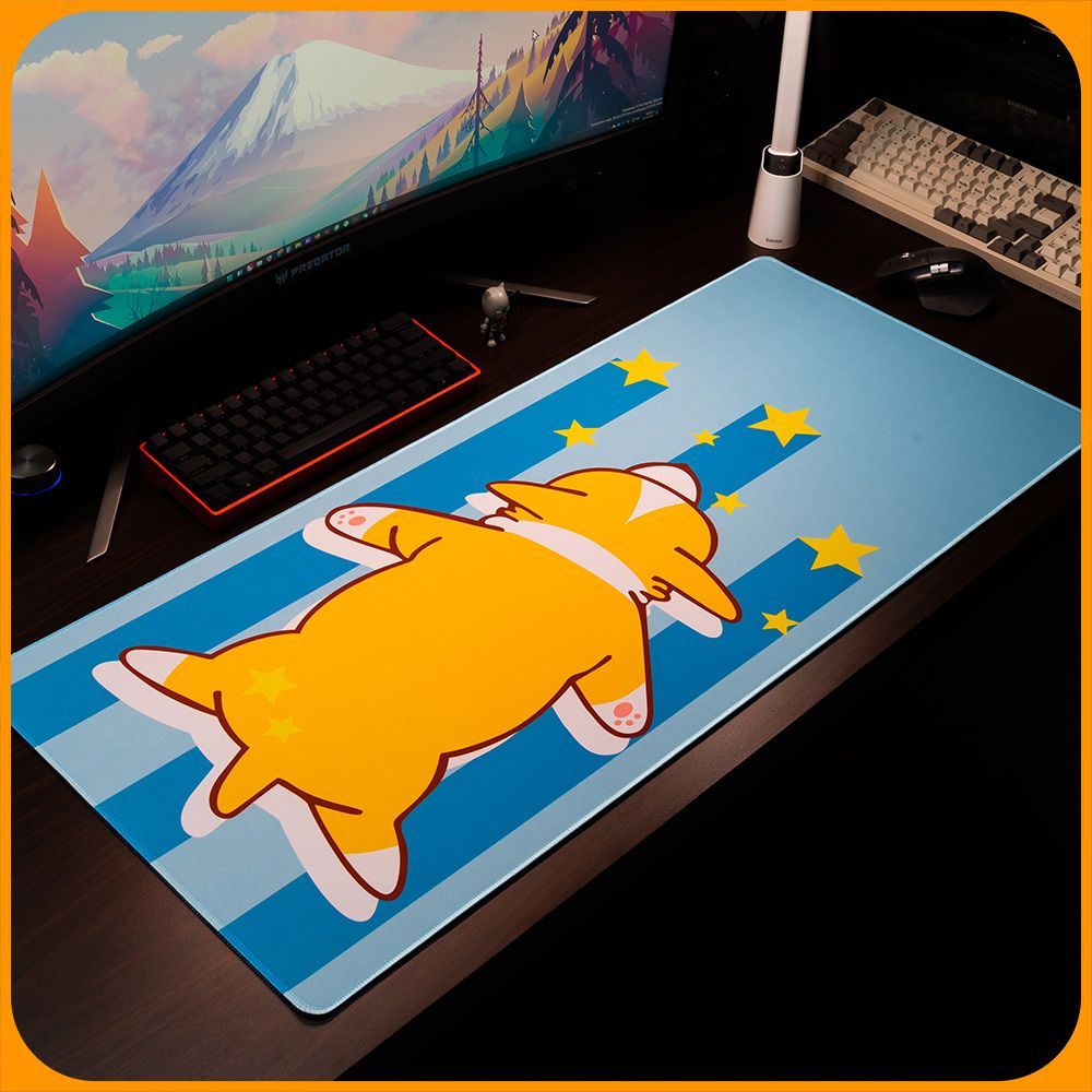  Mouse Pad, Miếng Lót Chuột Cỡ Lớn, Bàn Di Chuột Cute Dễ Thương 900x400/800x300 độ dày 3 mm 