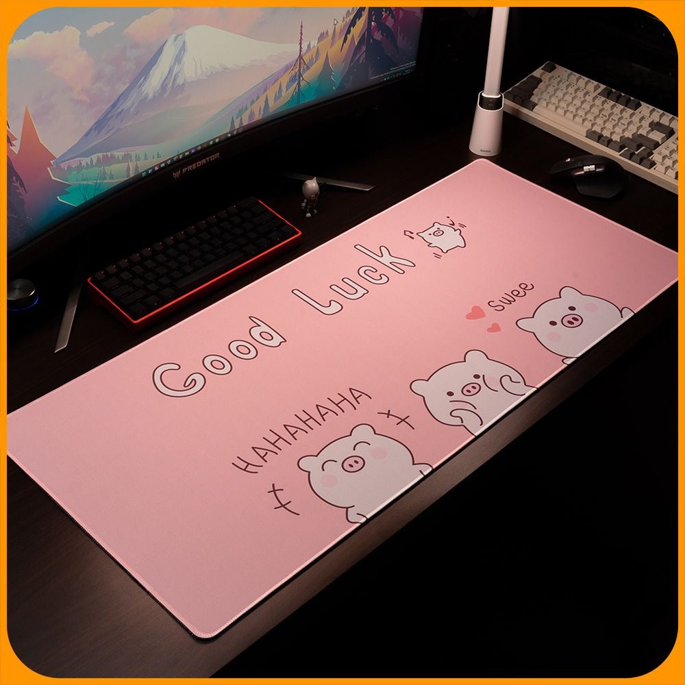  Mouse Pad, Miếng Lót Chuột Cỡ Lớn, Bàn Di Chuột Cute Dễ Thương 900x400/800x300 độ dày 3 mm 