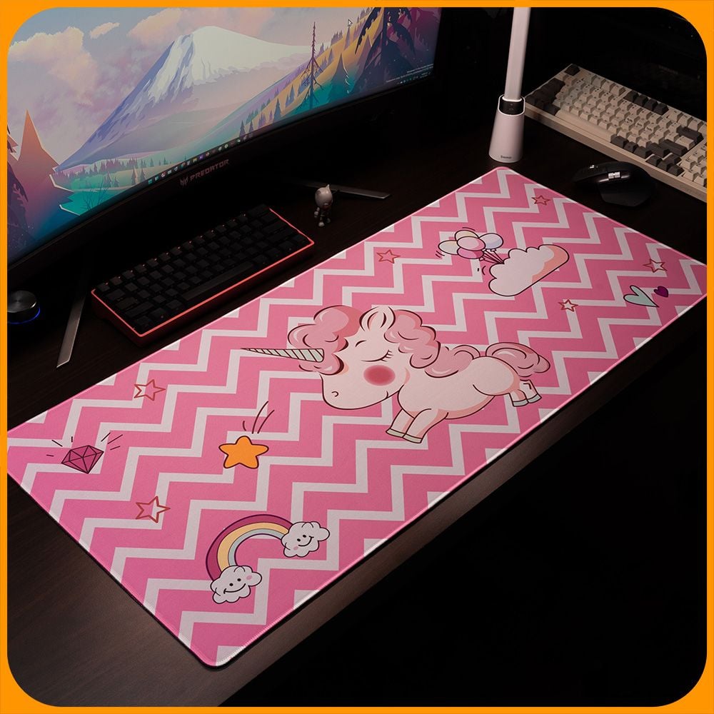  Mouse Pad, Miếng Lót Chuột Cỡ Lớn, Bàn Di Chuột Cute Dễ Thương 900x400/800x300 độ dày 3 mm 